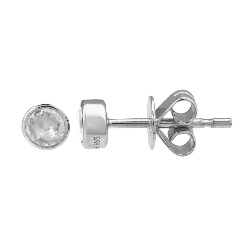 .36ct Diamond White Gold Stud Earrings - SHOPKURY.COM