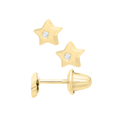 Star Diamond Kids Stud Earrings - SHOPKURY.COM