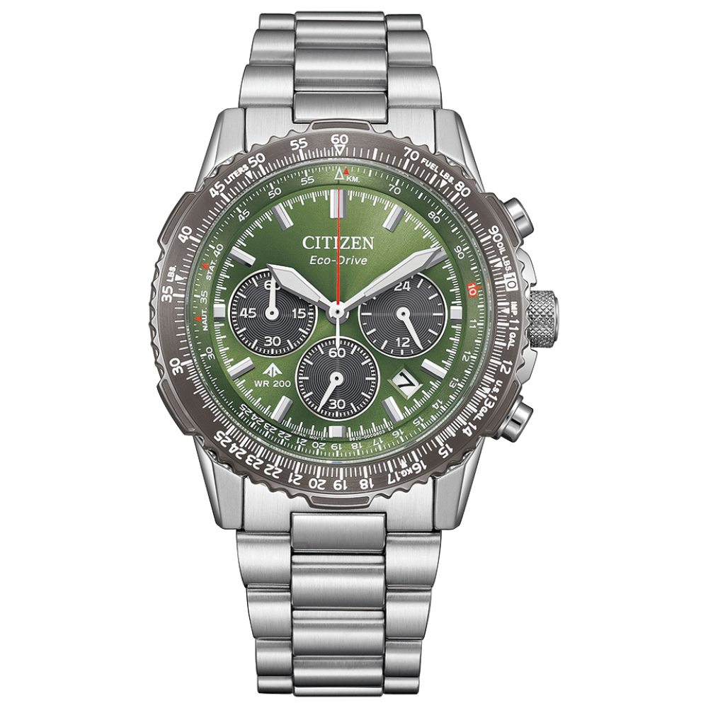 Promaster Navihawk Chronograph Green 40MM Watch by CITIZEN
