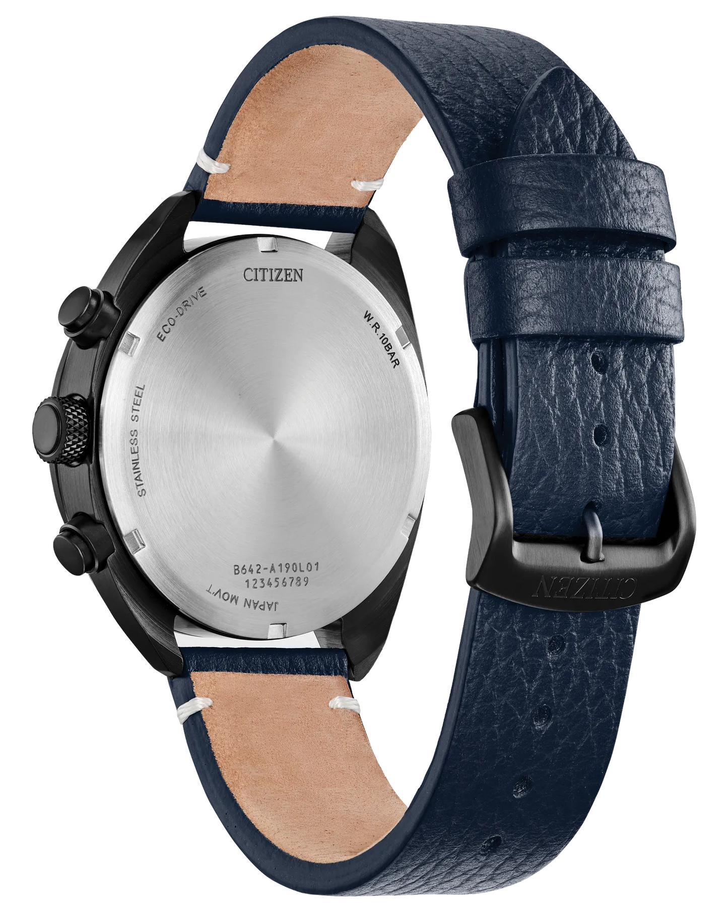 Citizen Sport Casual 41mm Blue Leather Watch by CITIZEN