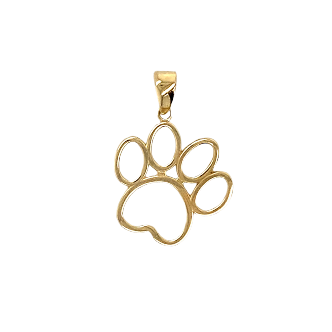 Paw Print Outline 16MM Pendant - SHOPKURY.COM