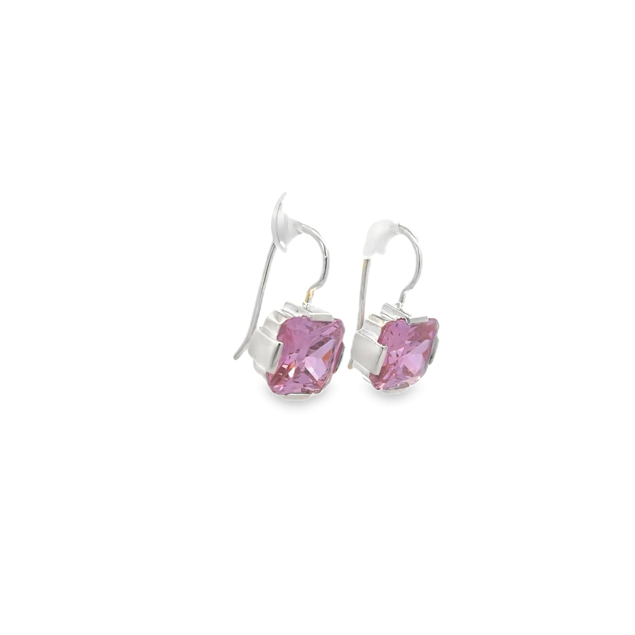 Dangle Pink Zirconia Earrings - SHOPKURY.COM
