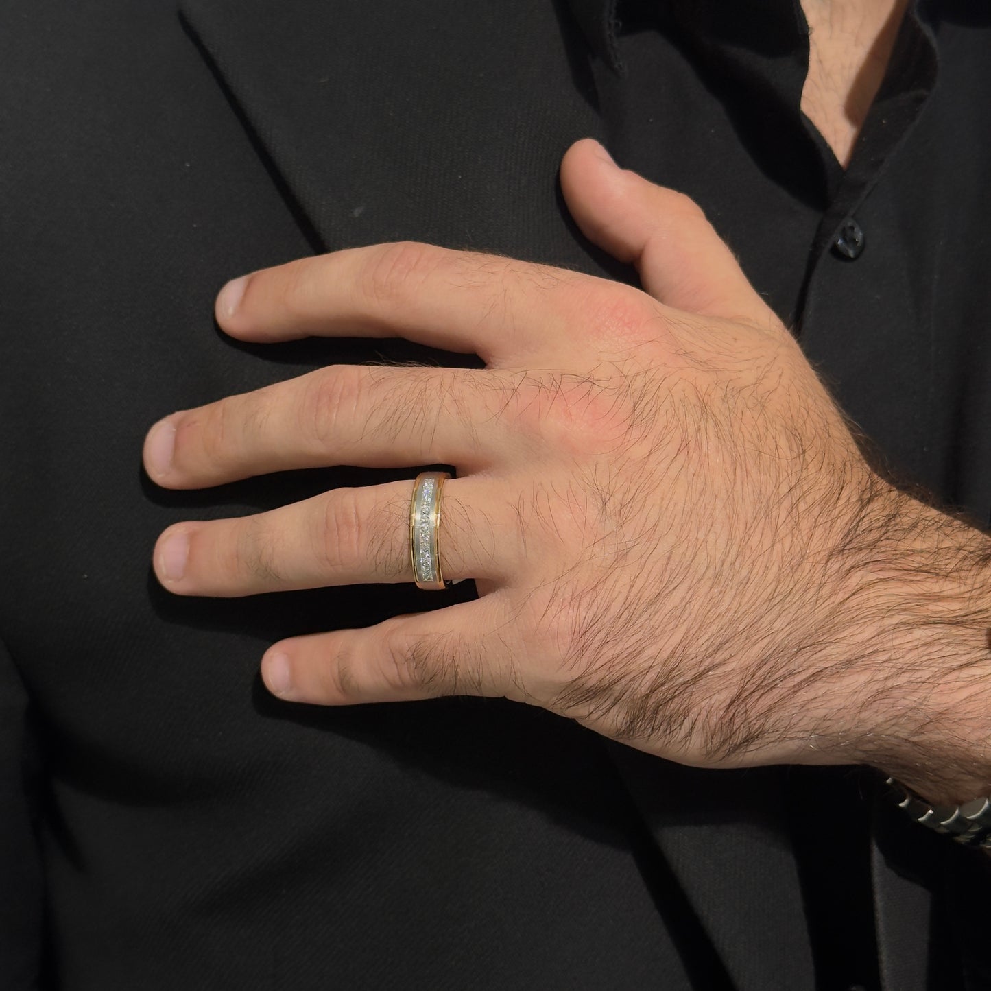 Twelve Princess Cut Diamond .49ct Ring by KURY BRIDAL