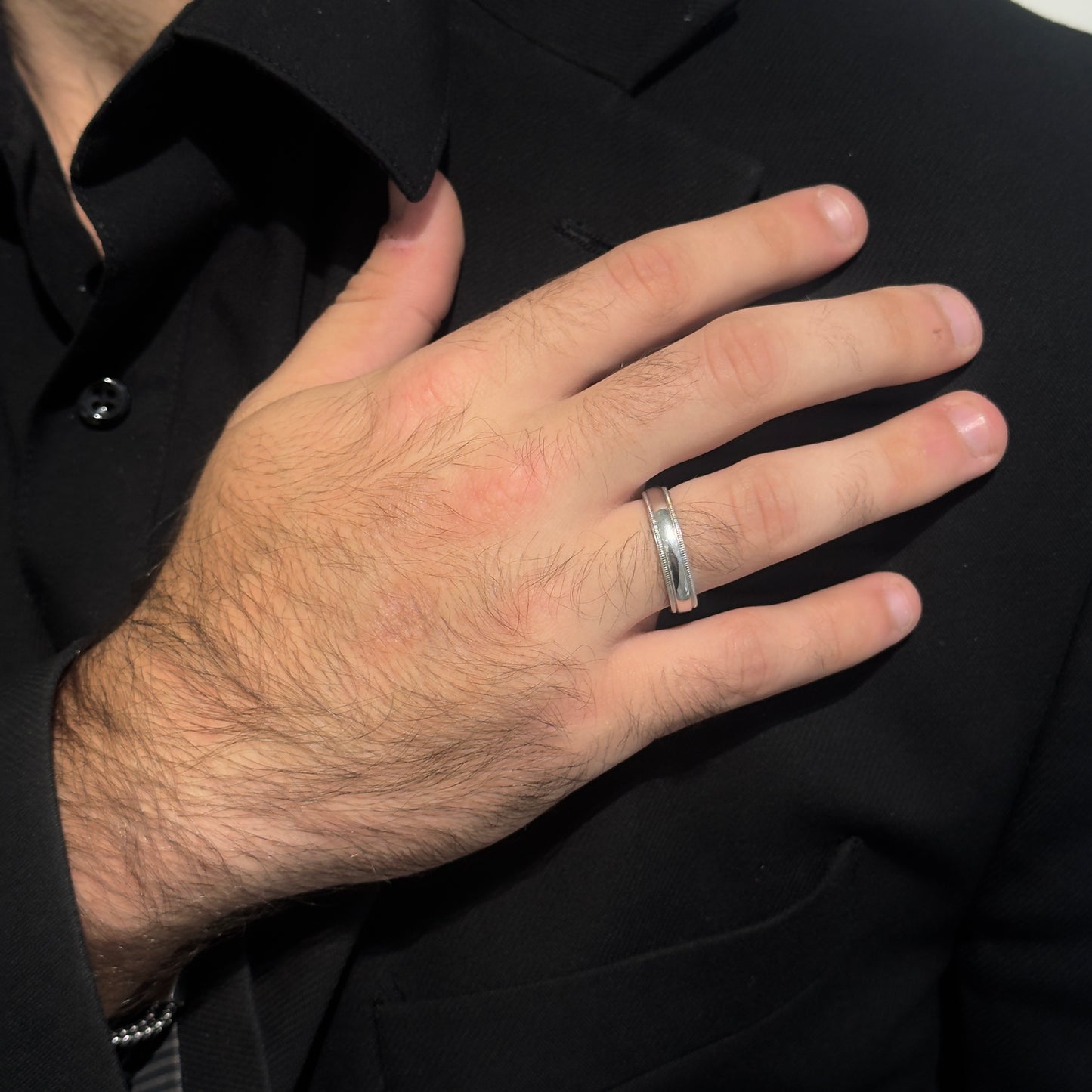 5MM Milgrain Band 14KW by KURY BRIDAL