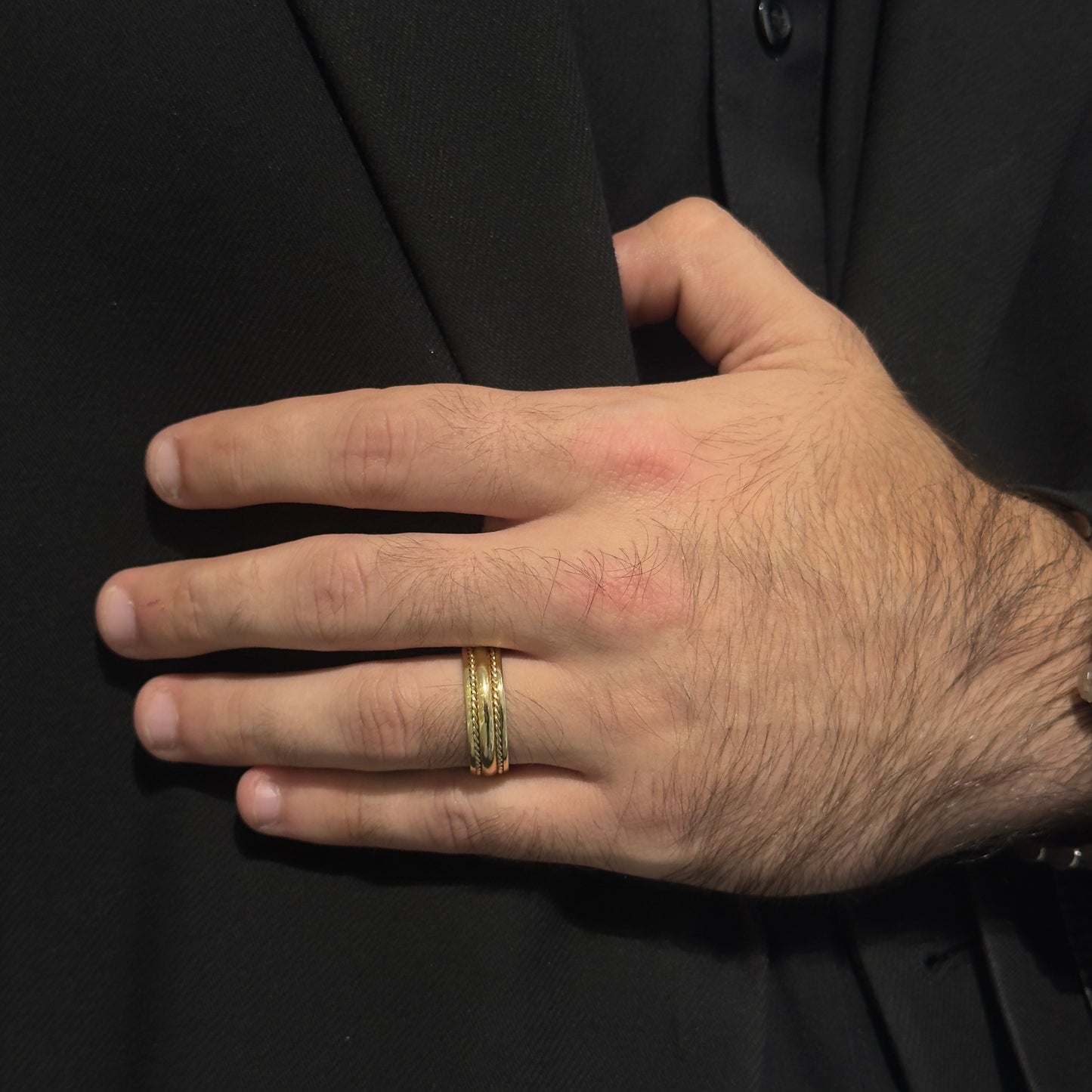 Twisted Rope Wedding Ring by KURY BRIDAL