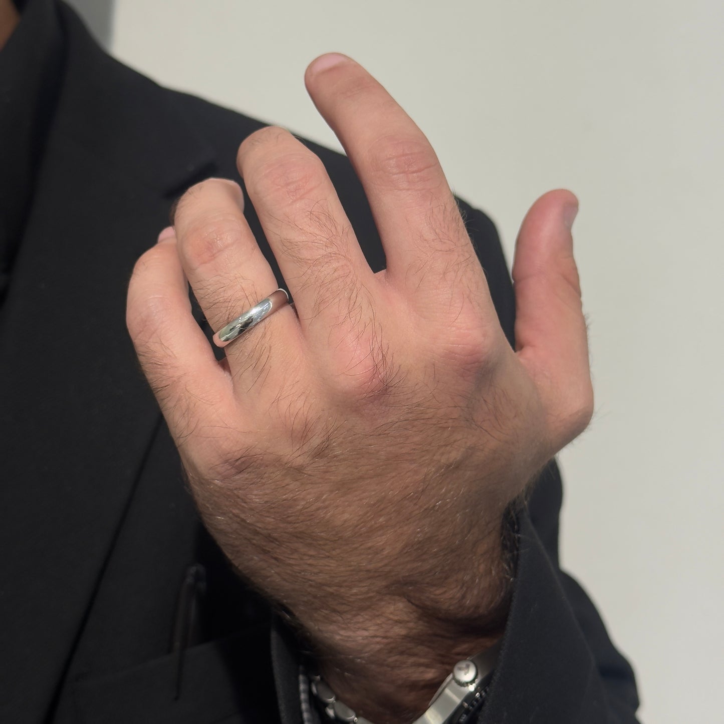 4MM Comfort White Gold Wedding Band by KURY BRIDAL