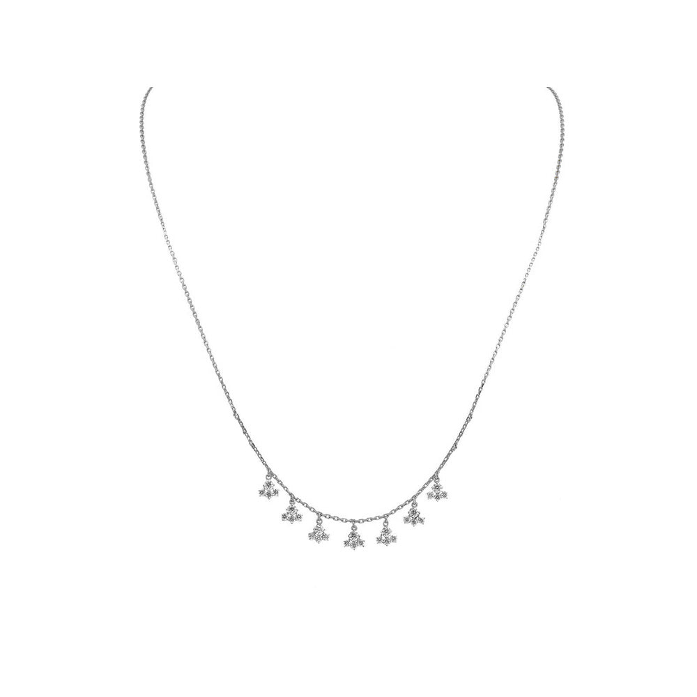 Cluster of Zirconias Kids Necklace by KURY COLLECTION