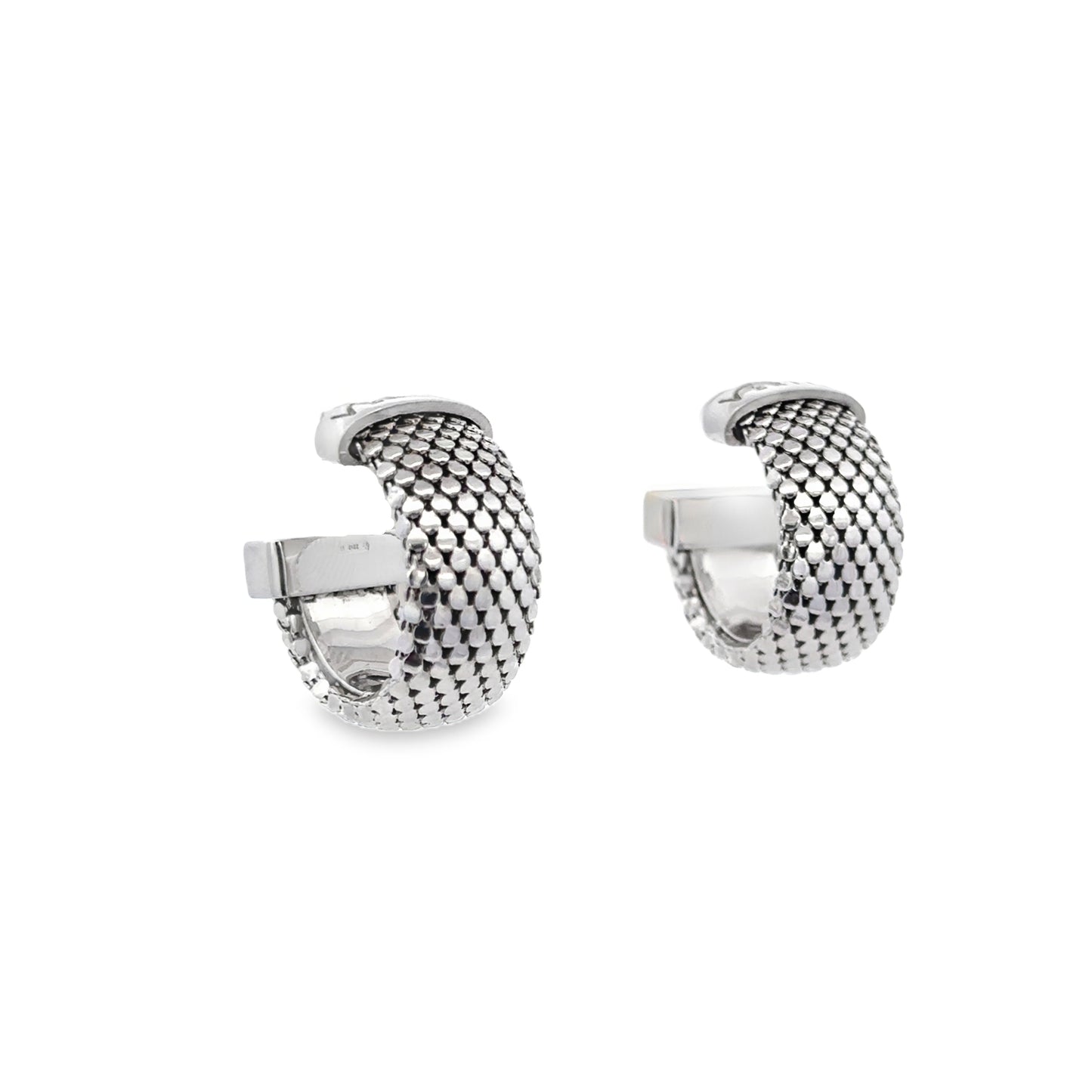 Second Skin Silver Hoop Earrings - SHOPKURY.COM