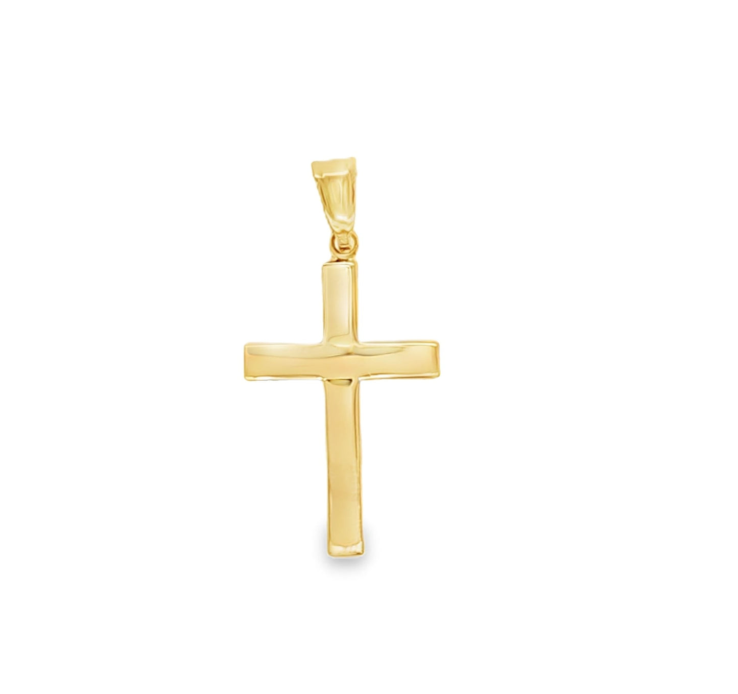 Semi Solid Gold 29MM Cross Pendant - SHOPKURY.COM