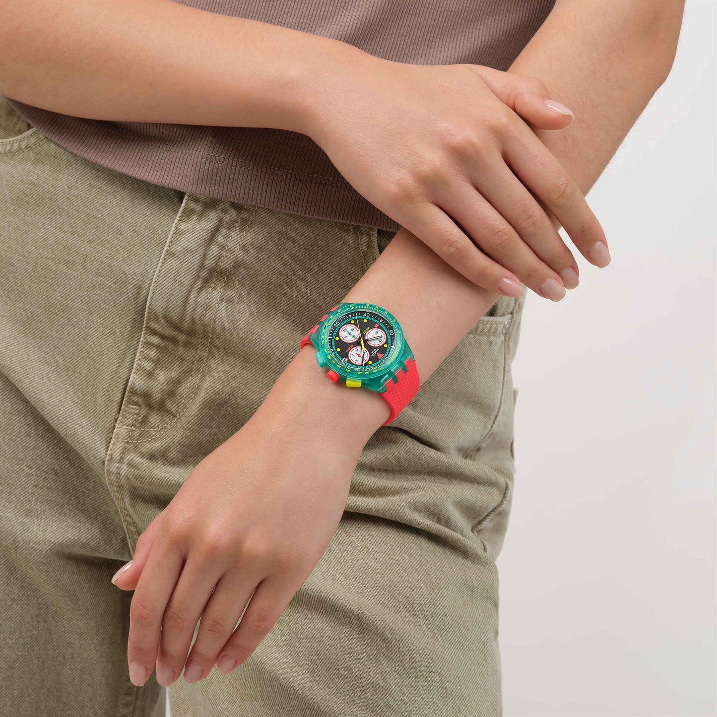 Neon Emerald Chrono Watch - SHOPKURY.COM