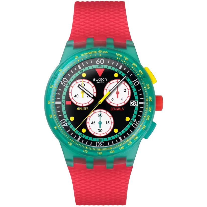 Neon Emerald Chrono Watch by SWATCH