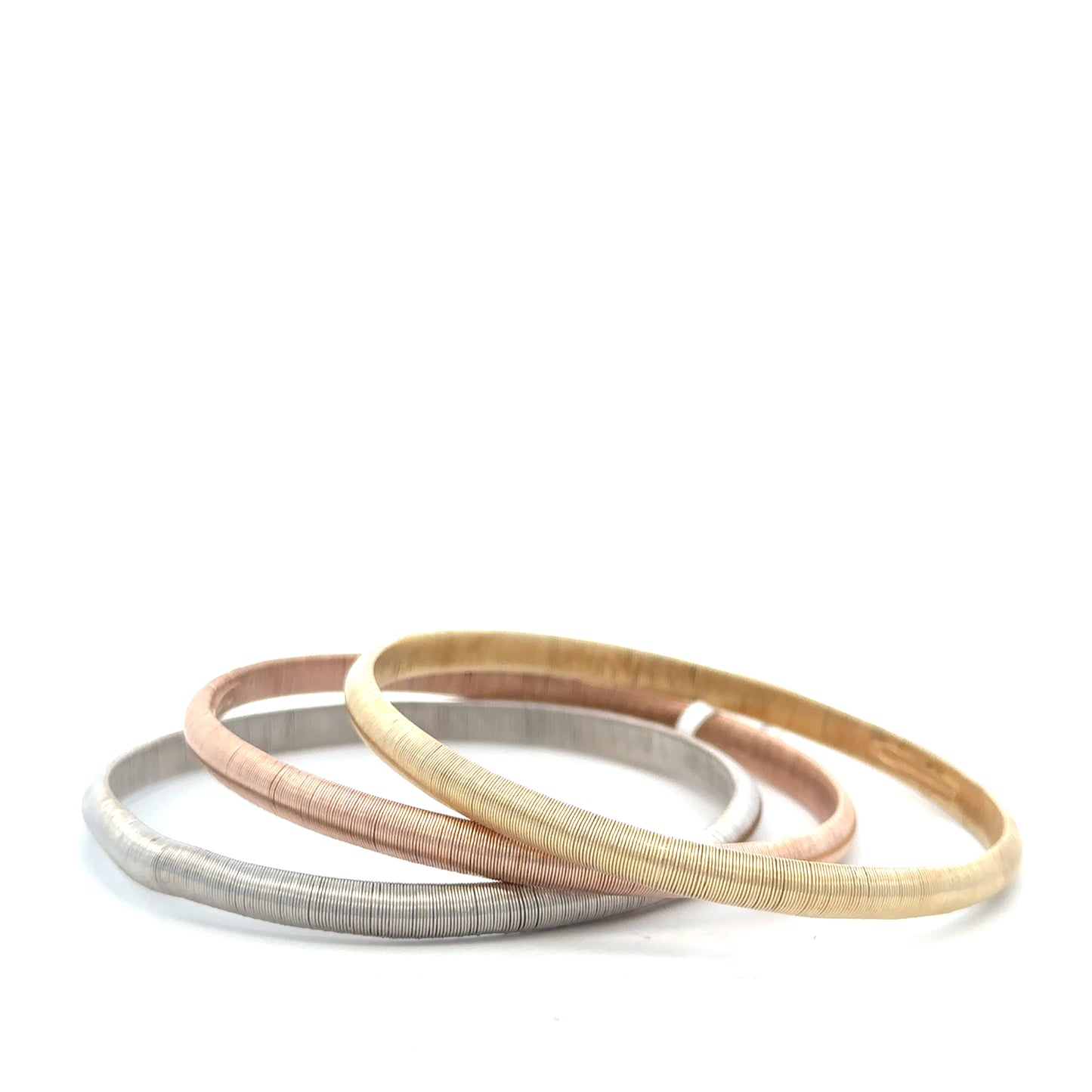 Textured Silver Bangle Bracelet - SHOPKURY.COM