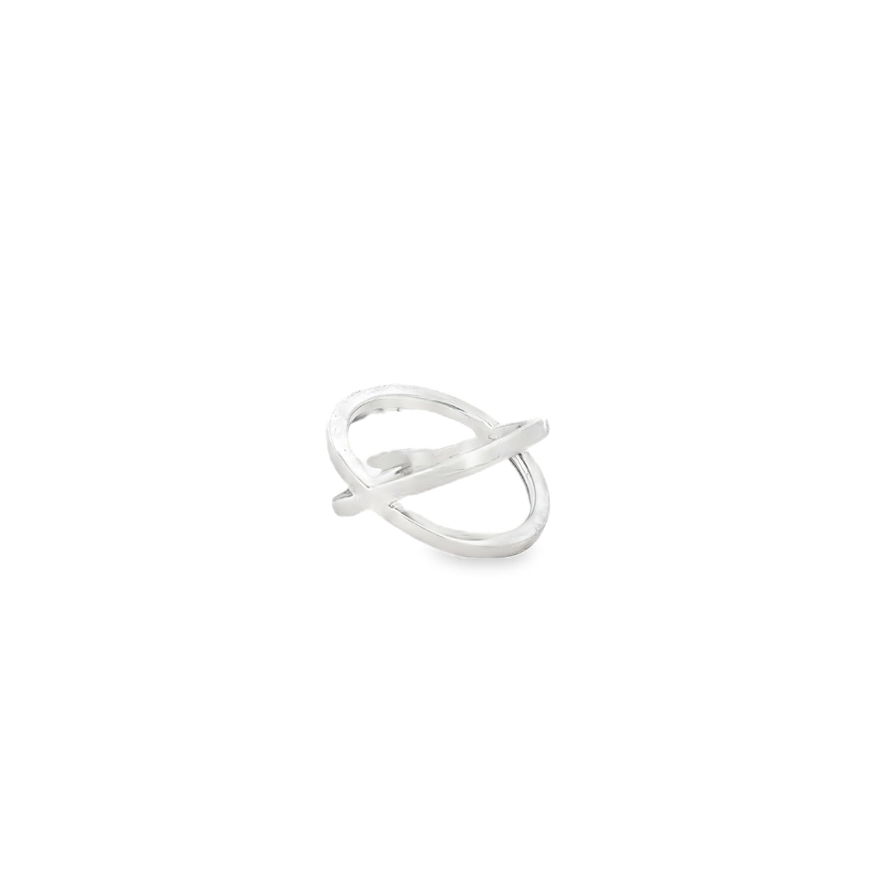 Smooth Crossed Ring -  Size 5 - SHOPKURY.COM