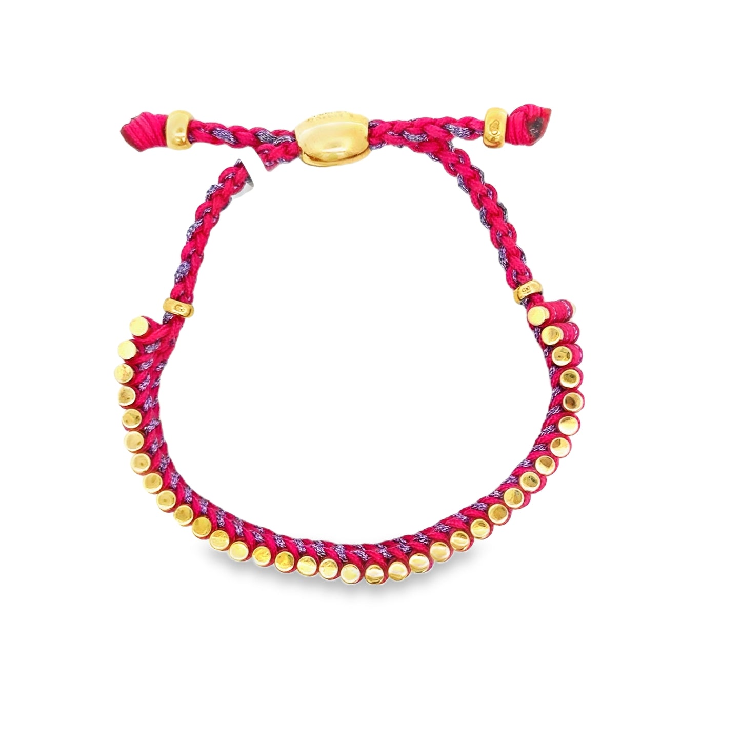 Pink and Purple Cord Friendship Bracelet - SHOPKURY.COM