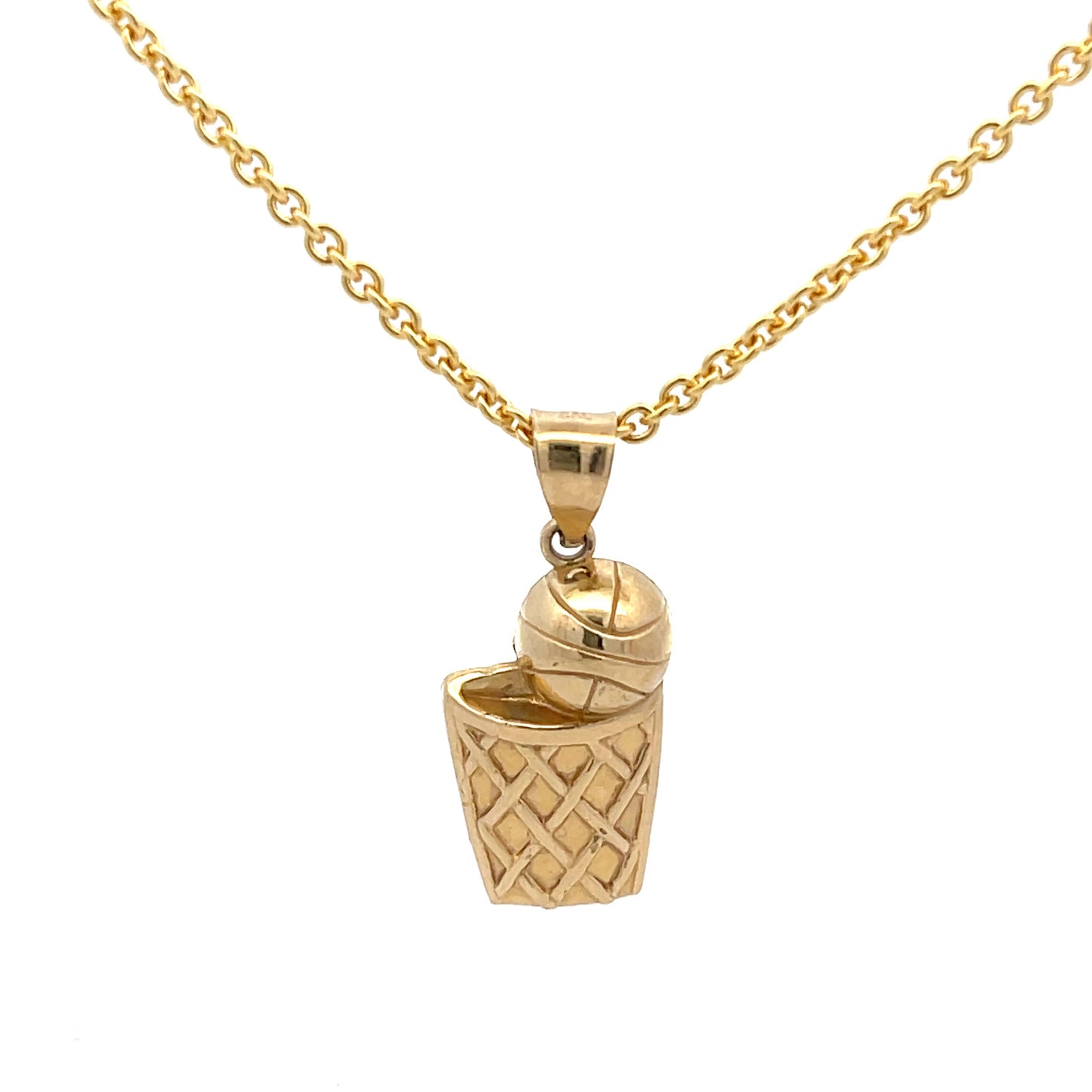 Basketball and Hoop Pendant - SHOPKURY.COM