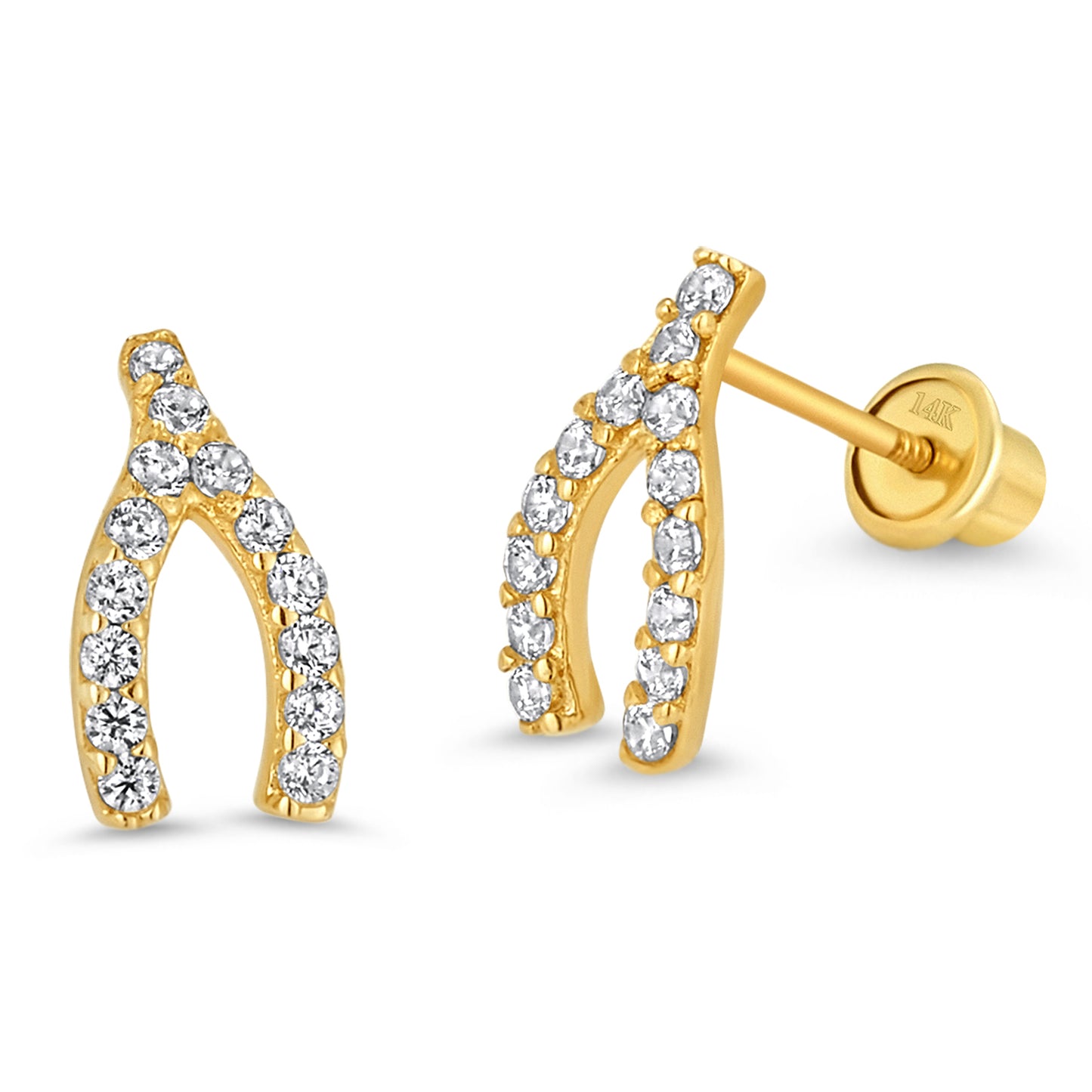 Fuscia Flower and Leaves Zirconias Stud Earrings - SHOPKURY.COM