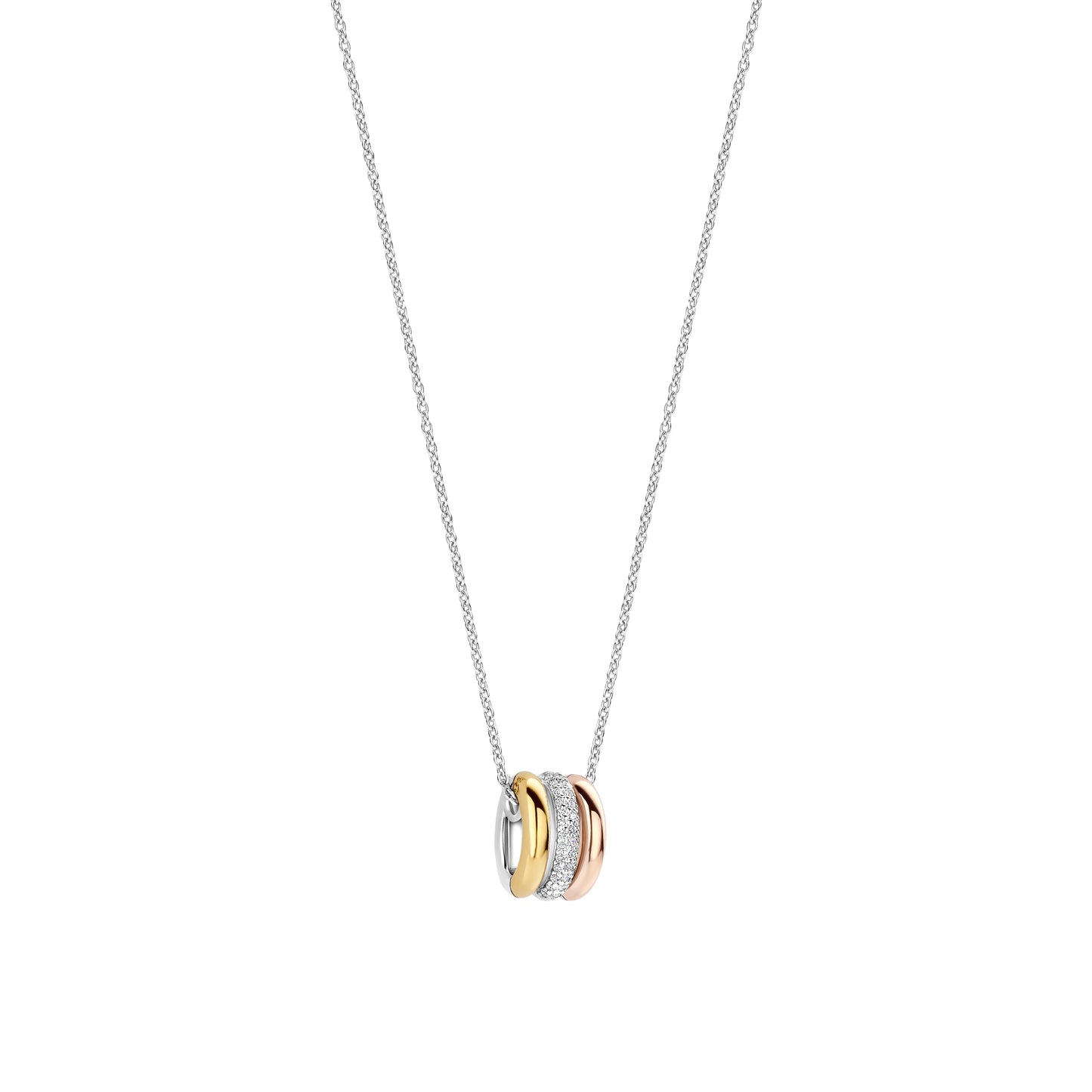 Tricolor Iconic Necklace by TI SENTO