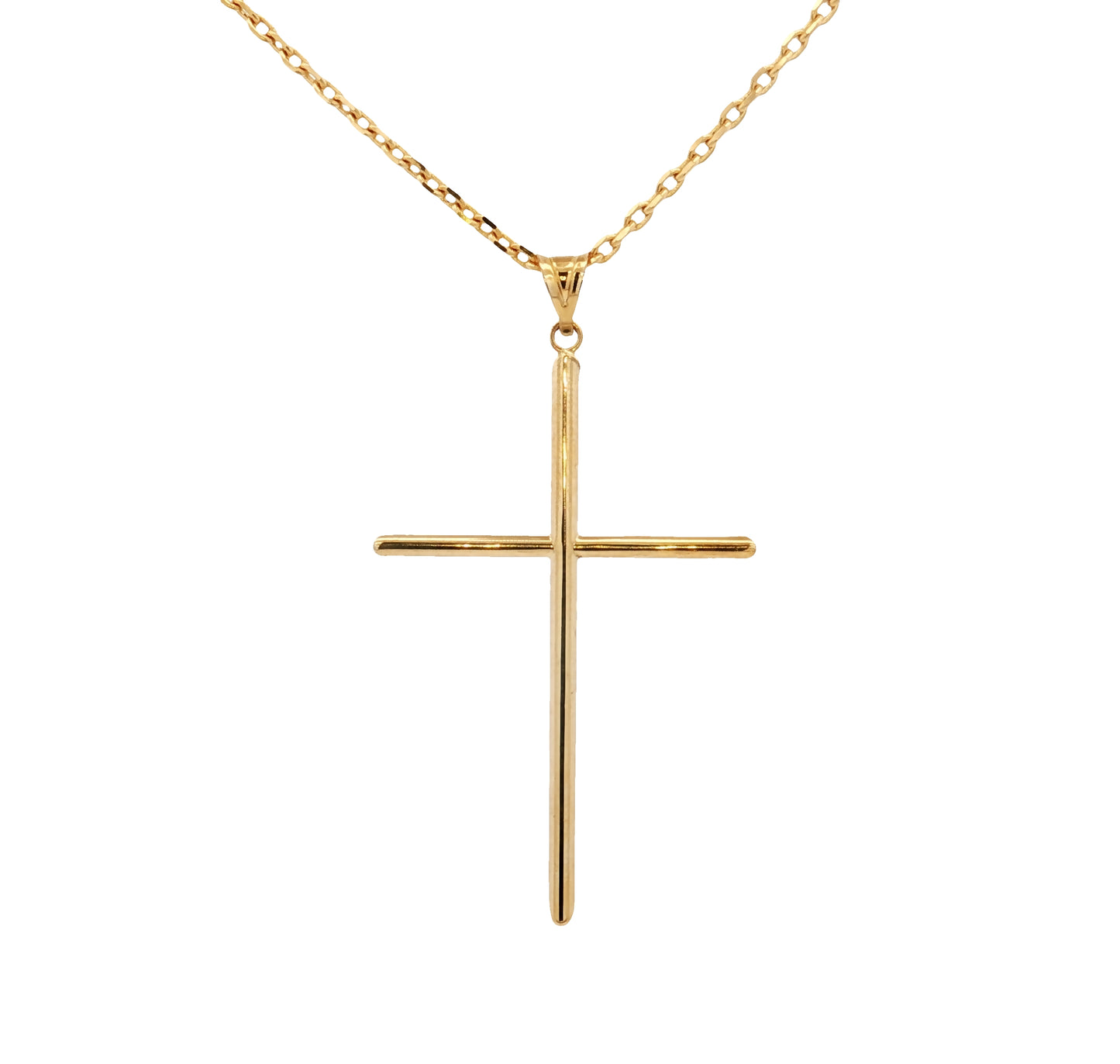 Thin Cross Pendant - 51MM - SHOPKURY.COM
