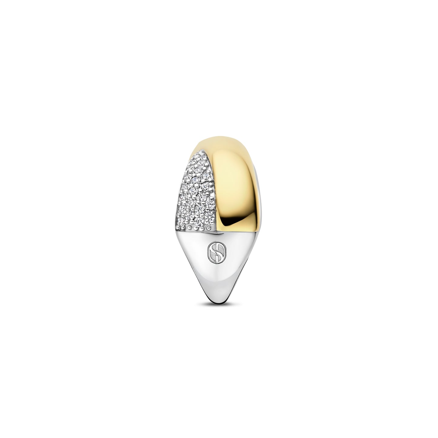 Bold Curve Ring by TI SENTO