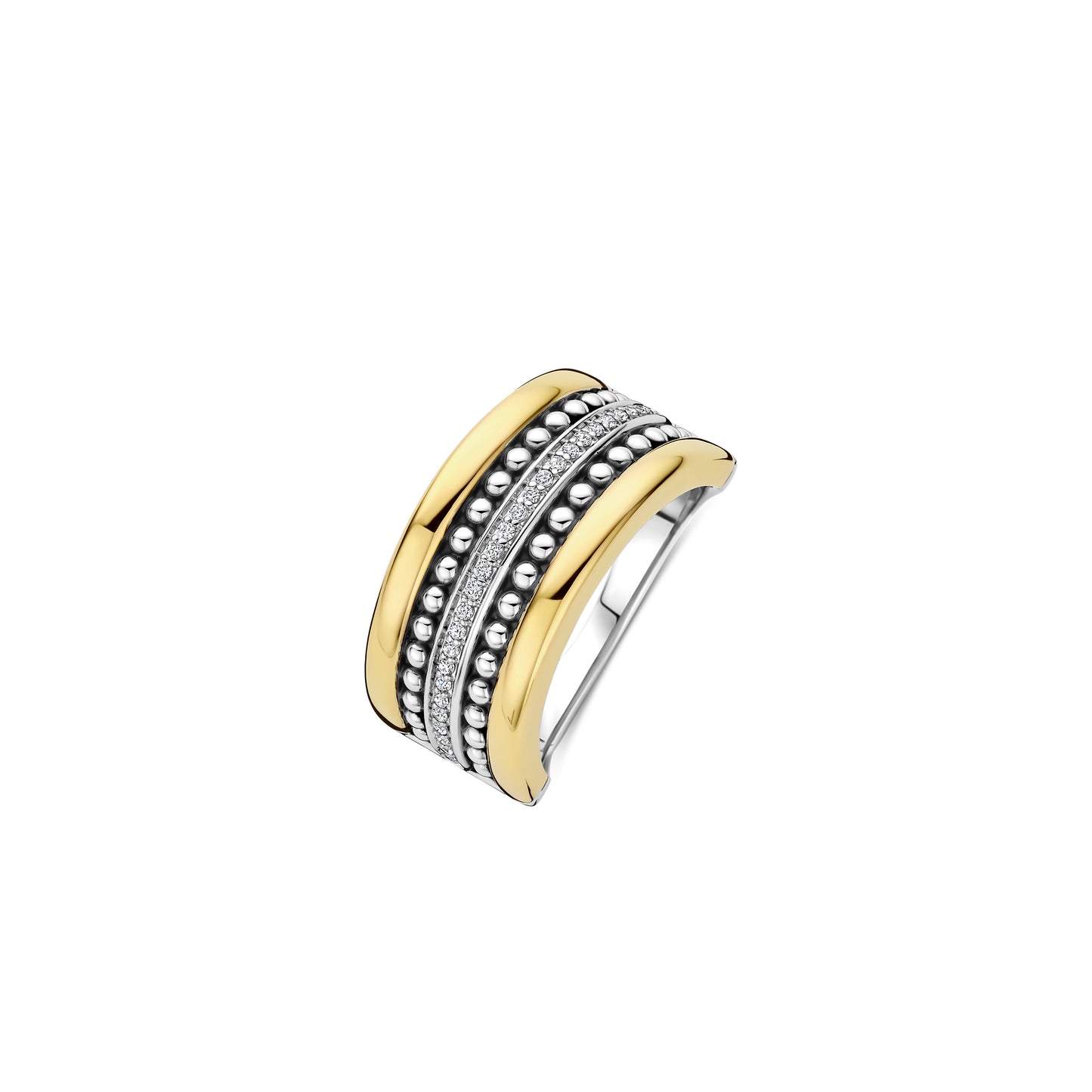 Pretty Patterns Golden Ring by TI SENTO