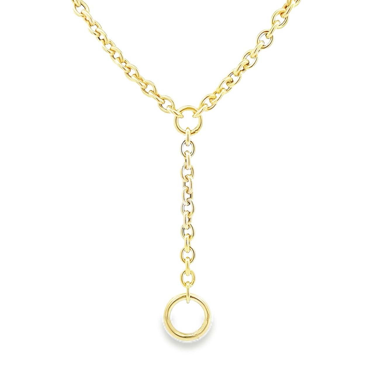 Round Oval Lariat Chain - SHOPKURY.COM