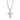 Reversible Black and White Zirconia Cross Necklace - SHOPKURY.COM