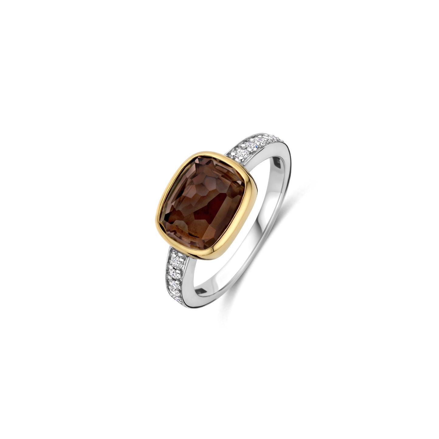Smokey Quartz Facetted Ring - SHOPKURY.COM