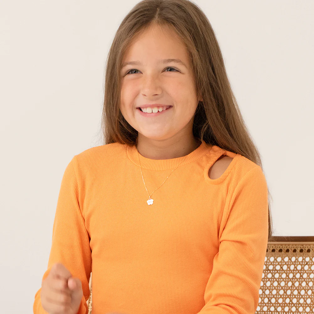 Flower Engravable Kids Necklace - SHOPKURY.COM