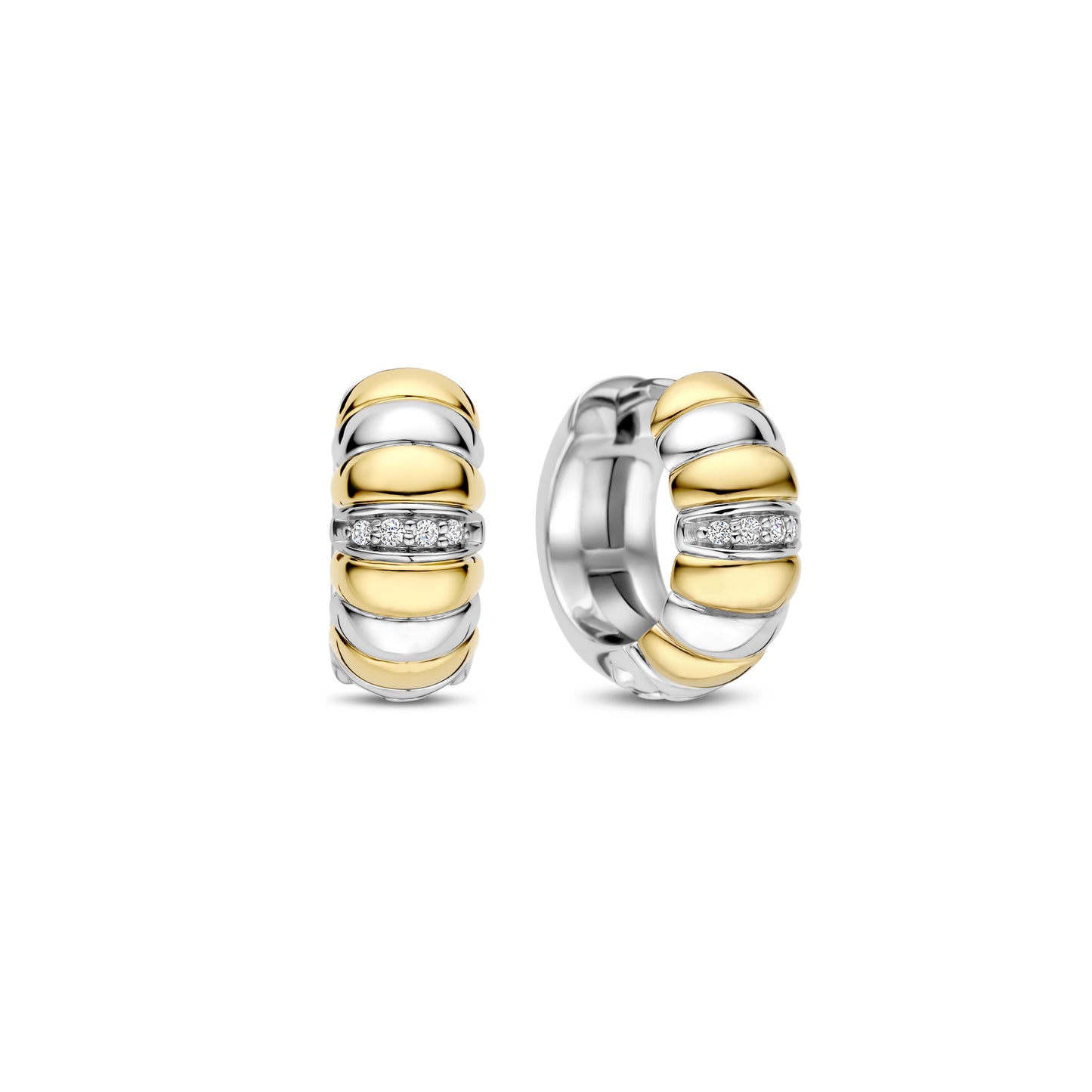 Armadillo Two Tone Earrings - SHOPKURY.COM