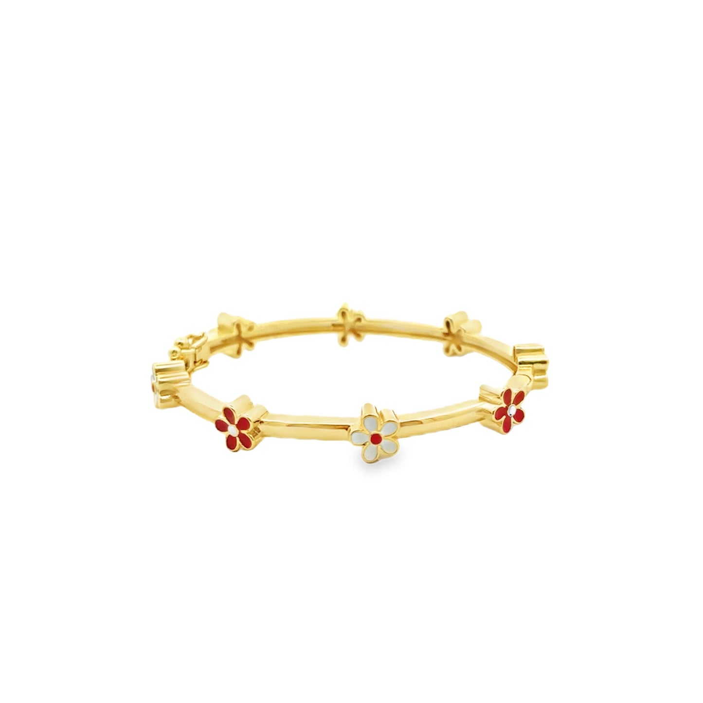 Red and White Flowers Kids Bracelet - SHOPKURY.COM