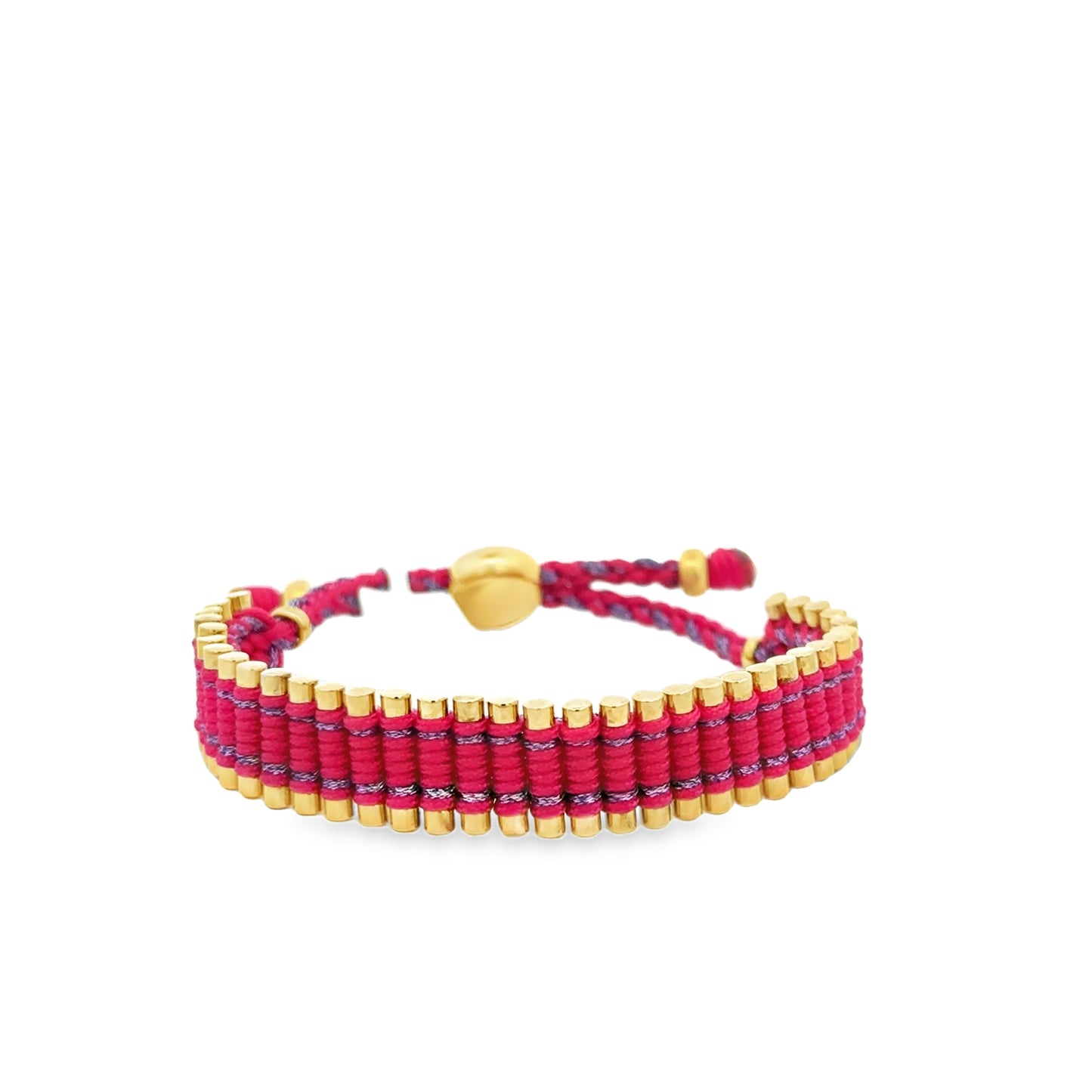 Pink and Purple Cord Friendship Bracelet - SHOPKURY.COM