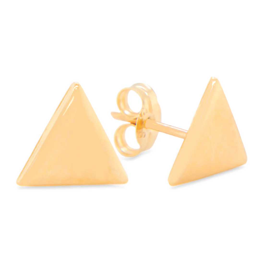 Polished Triangle Stud Earrings by KURY COLLECTION