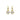 Brilliant Bezel Solitaire Golden Earrings - SHOPKURY.COM