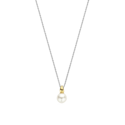 Cosmic Pearl Golden Necklace - SHOPKURY.COM