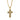 Yellow Cross Zirconia Necklace - SHOPKURY.COM