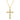 13392DWN4YNA1 |KURY SB| 14K Yellow Gold Cross Necklace with .25ct Diamonds - 16, 17, 18 inches - SHOPKURY.COM