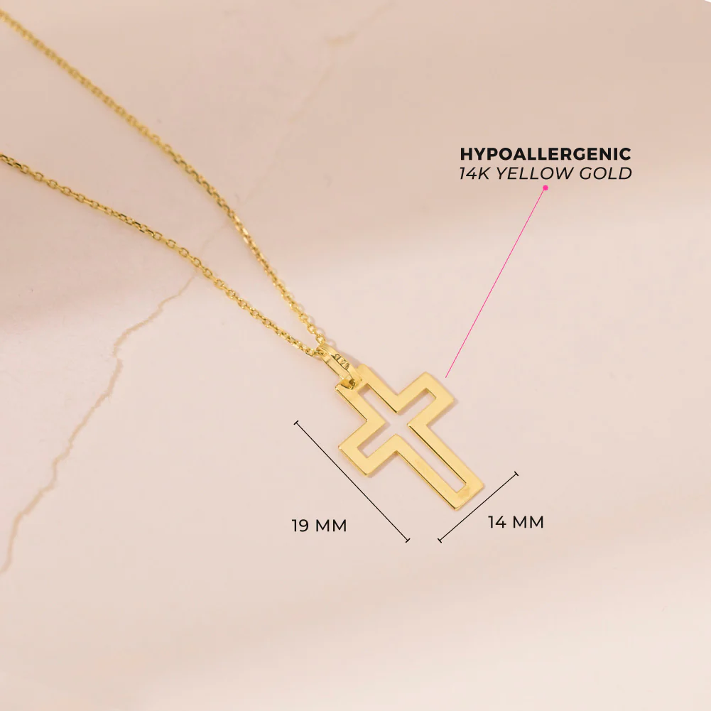 Open Cross Kids Necklace - SHOPKURY.COM