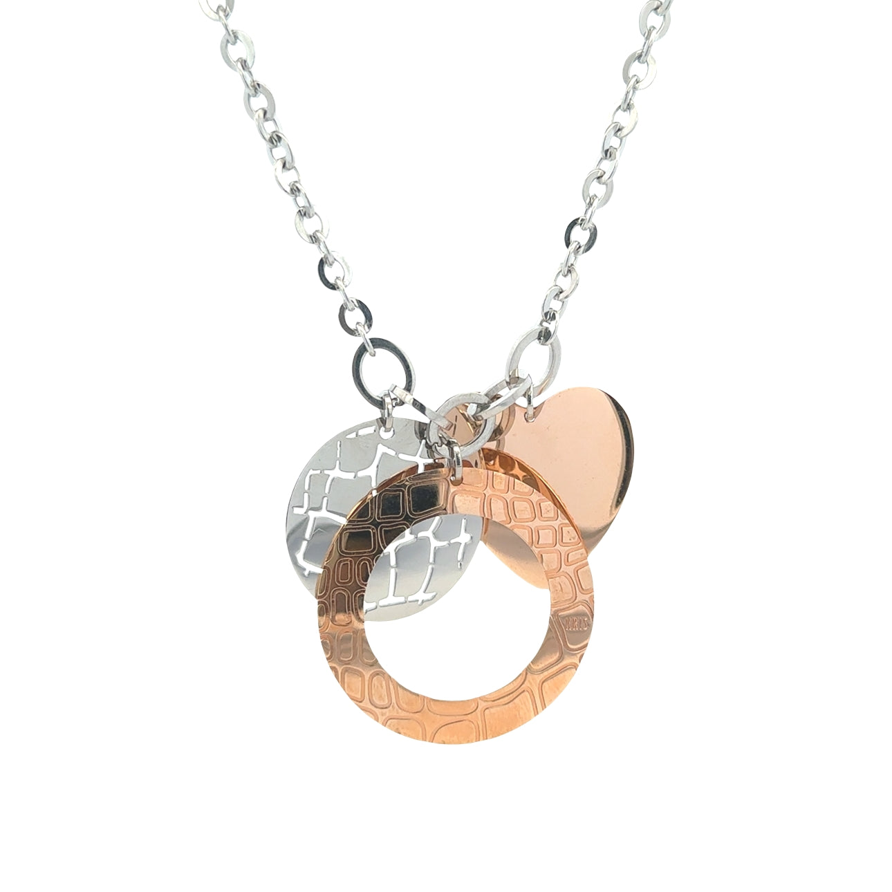 Multiple Two-Tone Pendant Necklace - SHOPKURY.COM