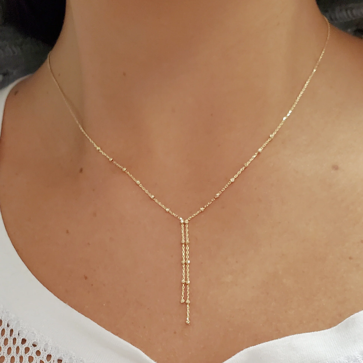 Beaded Double Lariat Necklace - SHOPKURY.COM