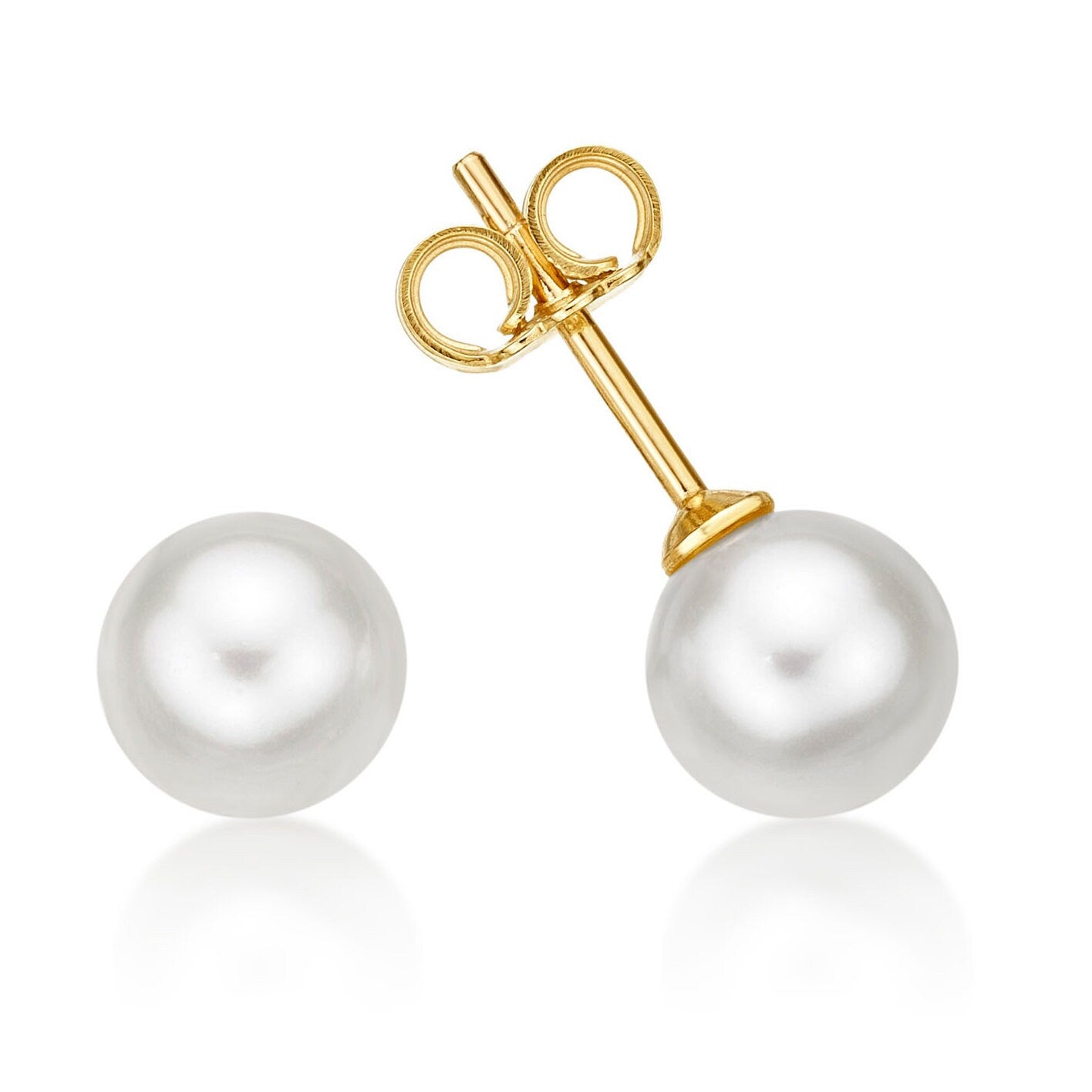 8MM Pearl Stud Earrings - SHOPKURY.COM