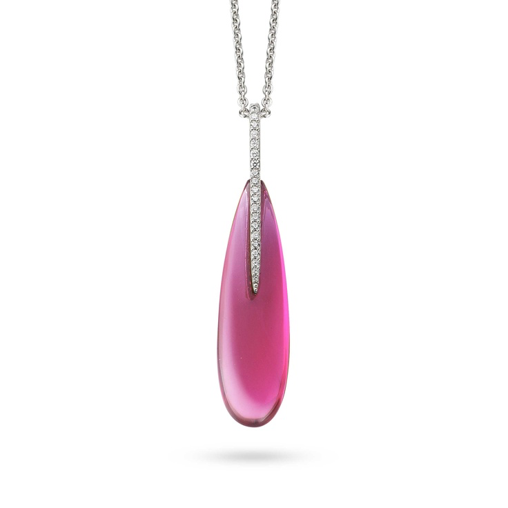 Fuschia Drop Necklace - SHOPKURY.COM