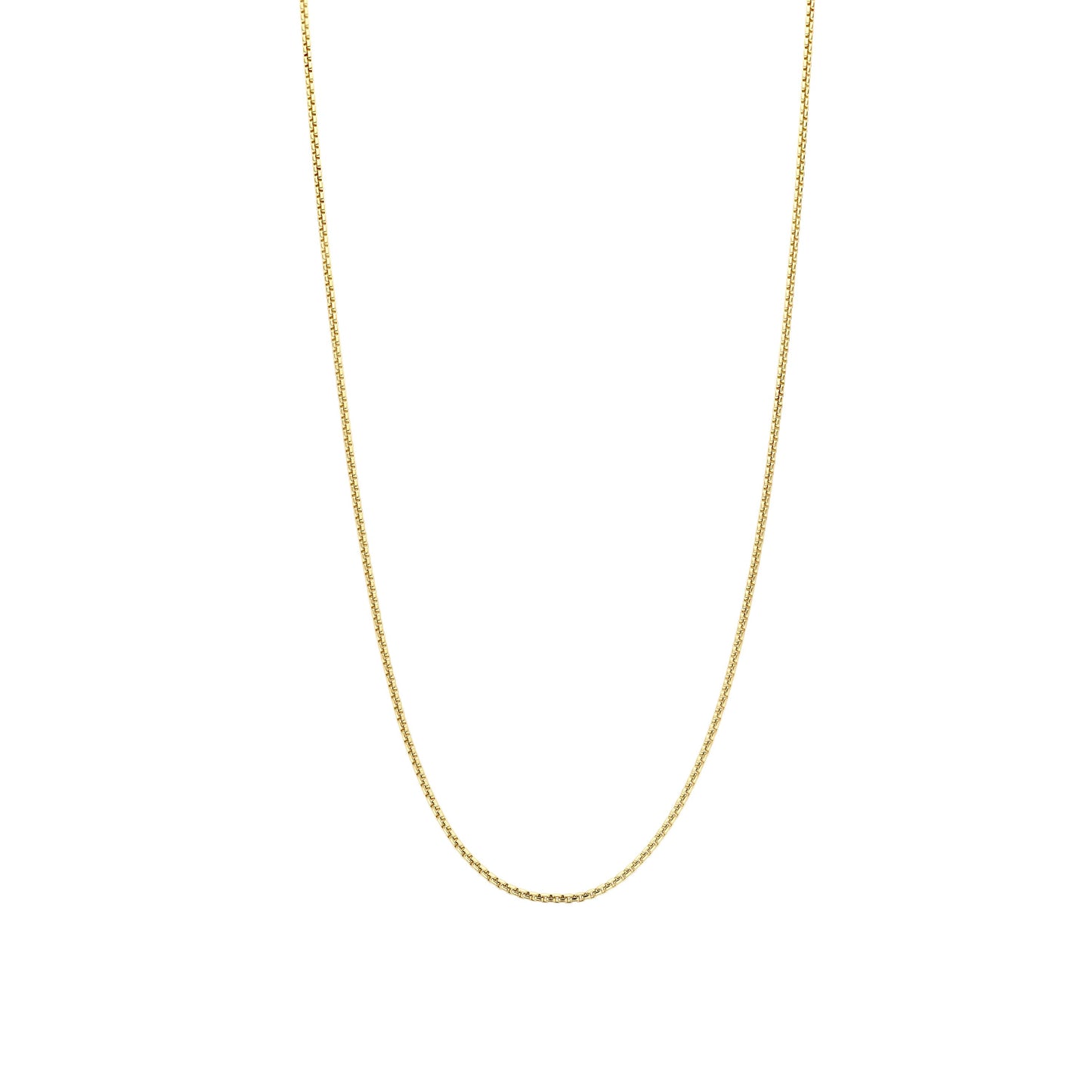 Round Box 2MM Golden Chain - SHOPKURY.COM