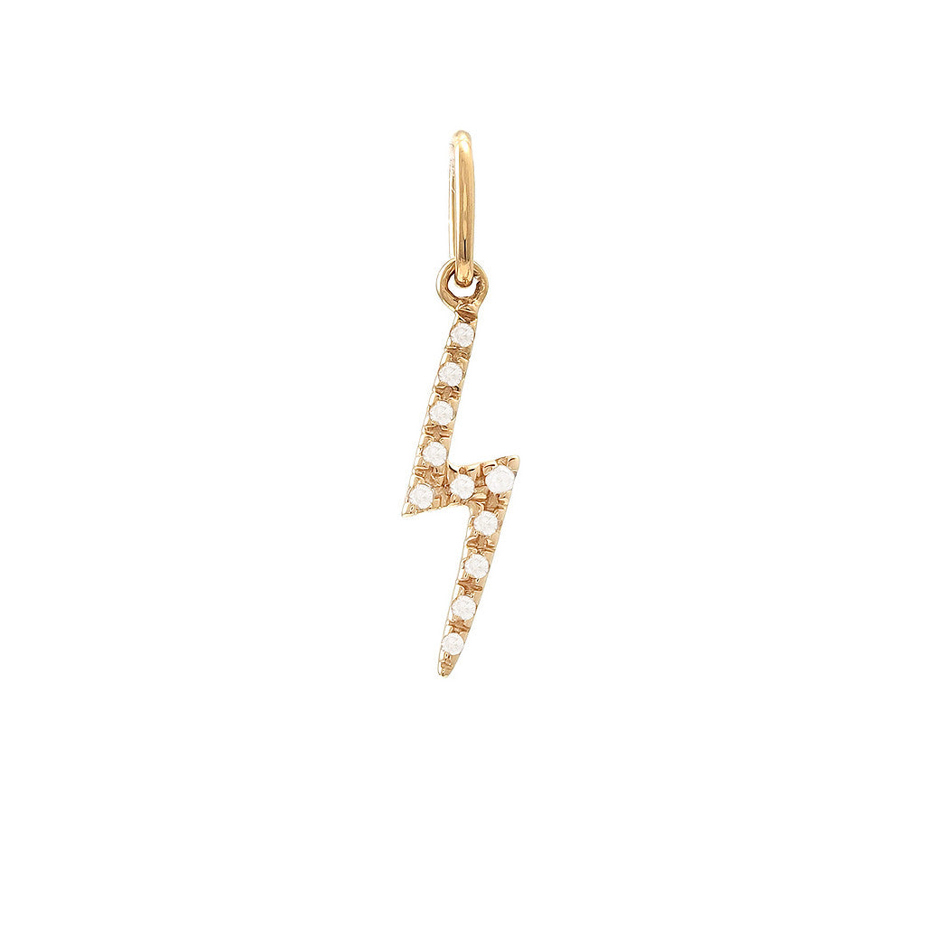 Lightning Bolt Diamond Mini Pendant - SHOPKURY.COM