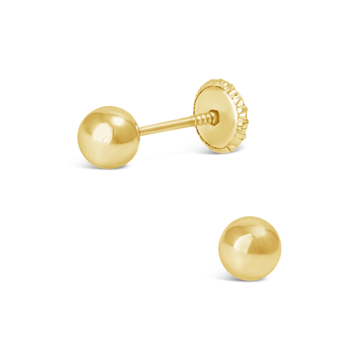 5MM Full Ball Stud Earrings - SHOPKURY.COM