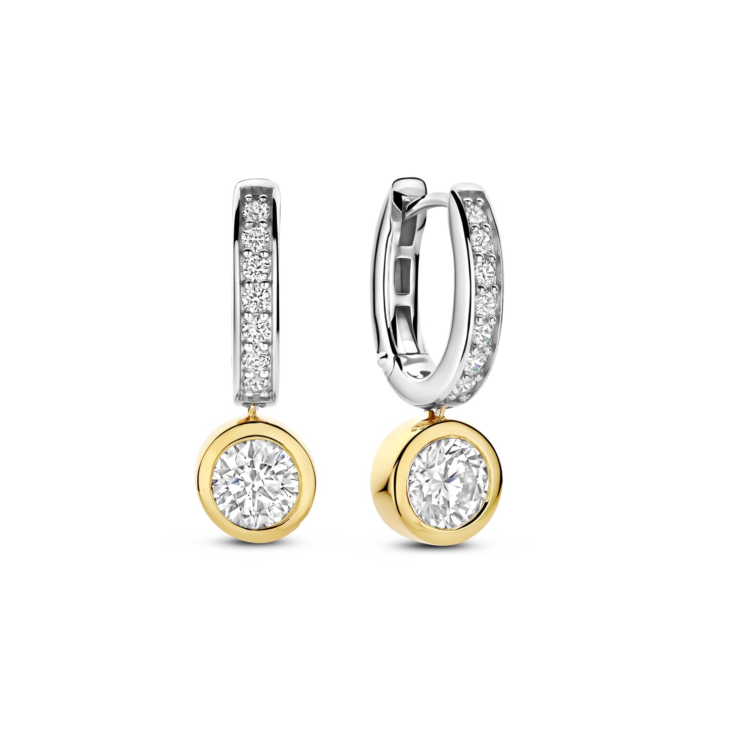 Core Signature Two Tone Earrings - SHOPKURY.COM