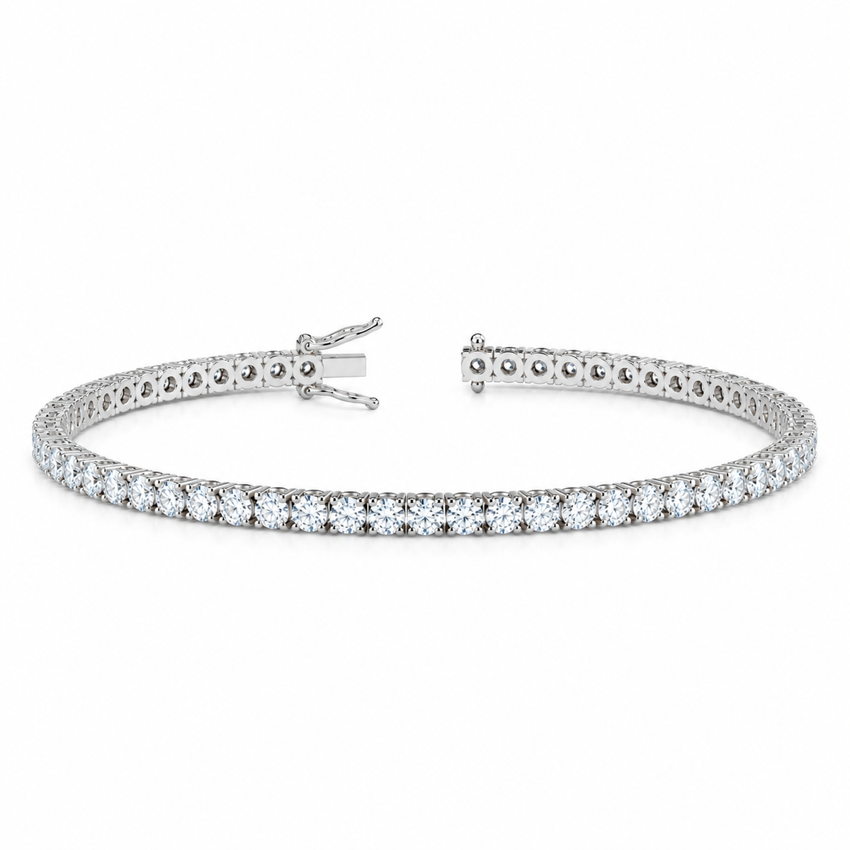 3.00 CT Round Lab Diamonds Tennis Bracelete in White Gold by LAB DIAMONDS
