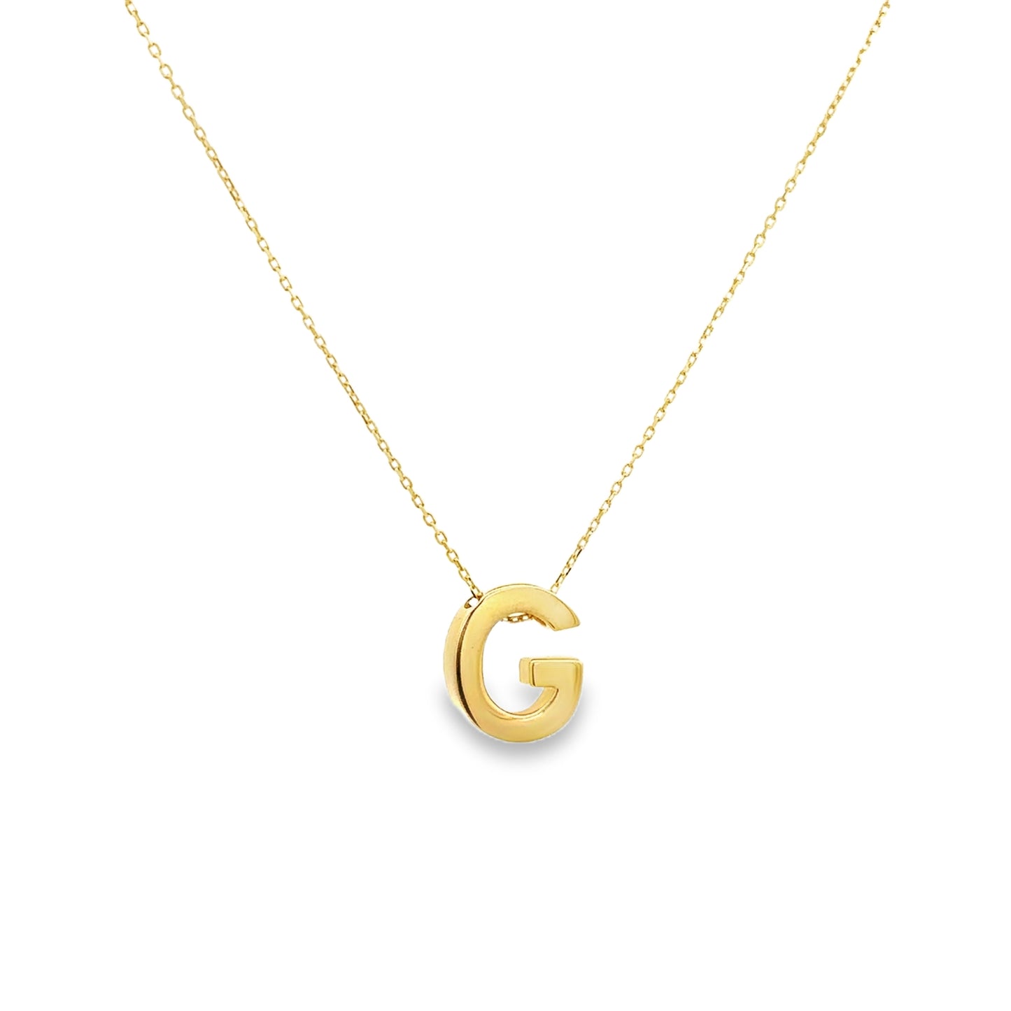 Gold G Initial Necklace - SHOPKURY.COM