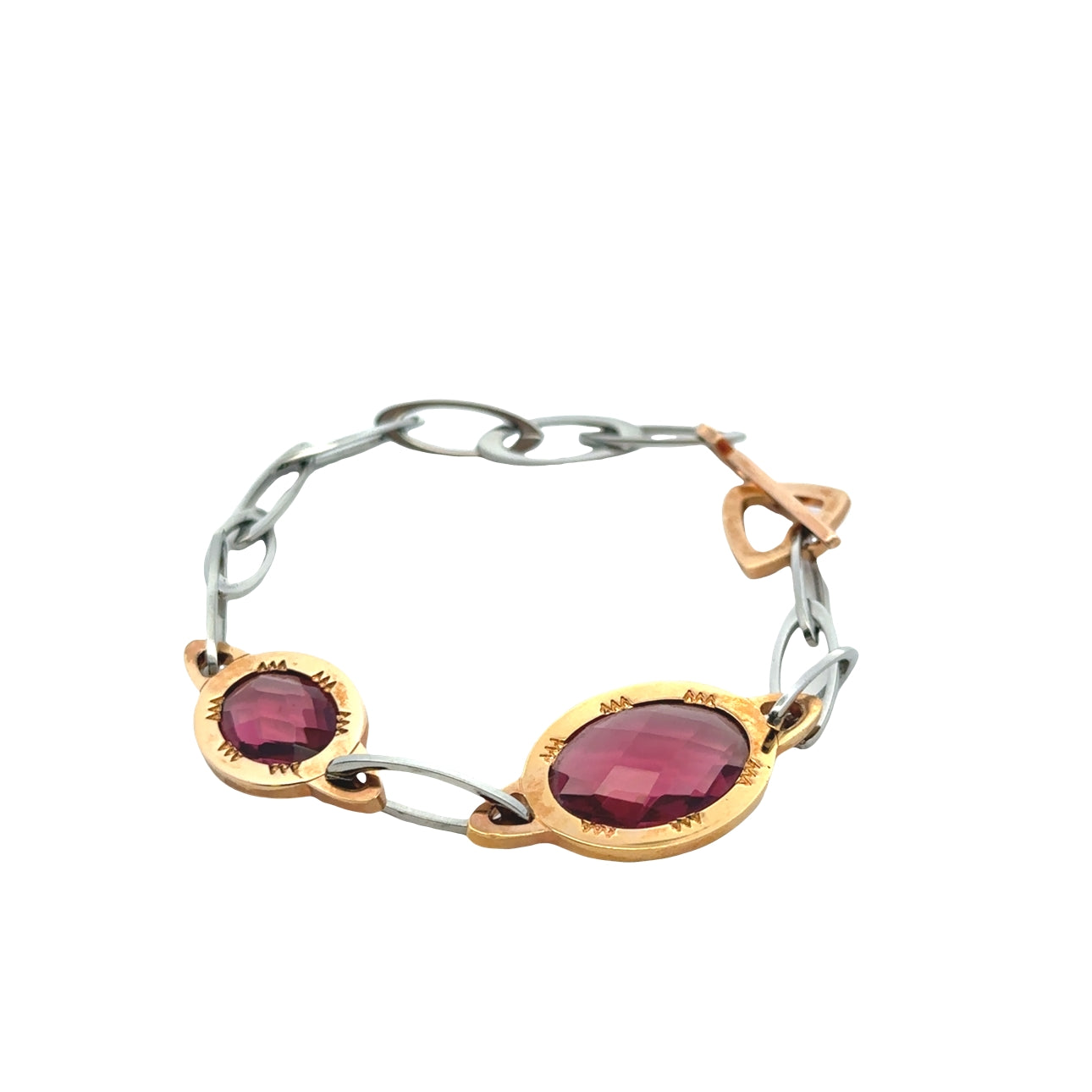 Oval Pink Quartz Bracelet - SHOPKURY.COM