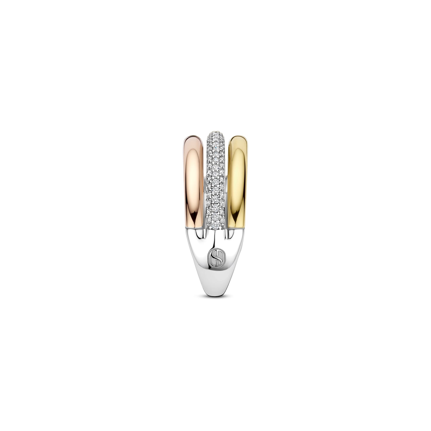 Tricolor Iconic Ring by TI SENTO