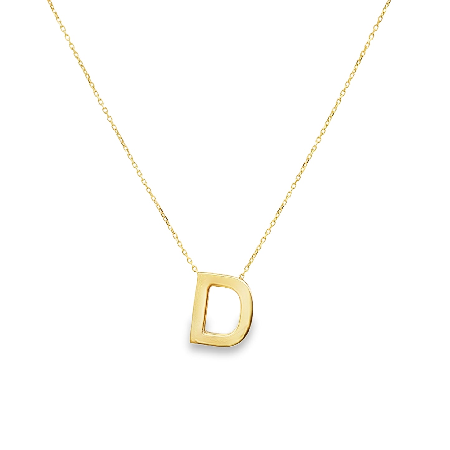 Gold D Initial Necklace - SHOPKURY.COM